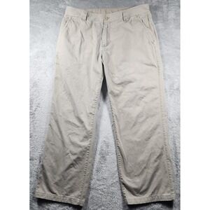 The North Face Pants Mens 38x32 Beige 100% Cotton Chino Straight Leg Casual